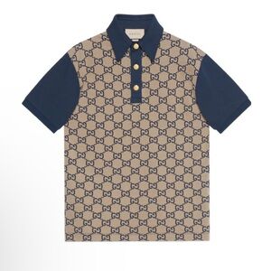 Gucci Navy Blue Polo Shirt